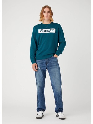 Wrangler Erkek Sweatshirt Koyu Yeşil W6F3I3G03 W6F3I3 Regular