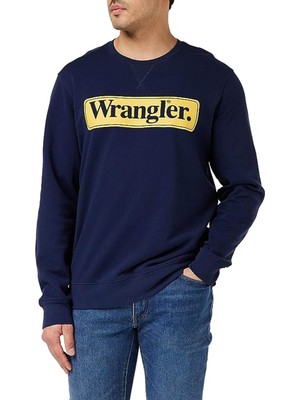 Wrangler Erkek Sweatshirt Lacivert W6F3I3114 W6F3I3 Regular