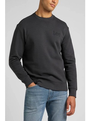 Lee Erkek Sweatshirt Siyah LV25EJON LV25EJ Regular