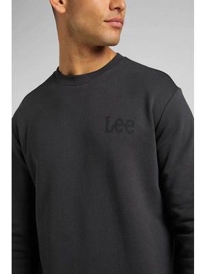 Lee Erkek Sweatshirt Siyah LV25EJON LV25EJ Regular