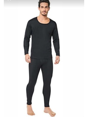 Tutku Elit Erkek Termal Takım Siyah %47 Polyester %47 Viscon XL Beden İçlik