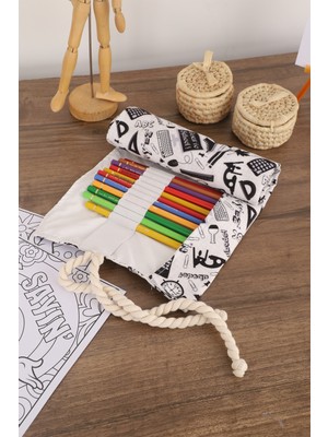 Minufco 36 Bölmeli Okul Öğrenci Profesyonel Çocuk Yetişkin Bez Rulo Kalemlik