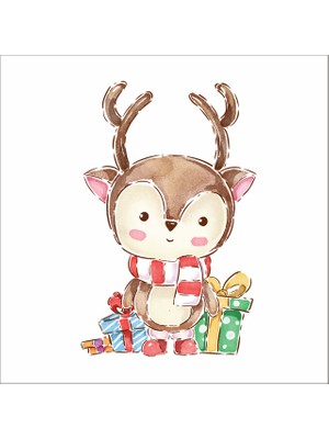 Reysa Tasarım Hediye Geyik Sticker Duvar Sticker 30X20 cm