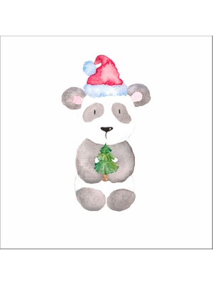 Reysa Tasarım Yılbaşıı Koala Sticker Duvar Sticker 30X15 cm