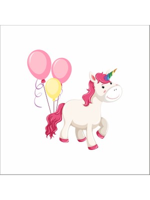 Reysa Tasarım Unicorn Sticker Duvar Sticker 25X25 cm
