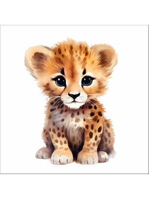 Reysa Tasarım Sevimli Kaplan Sticker 1 Duvar Sticker 30X25 cm