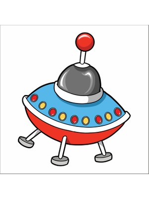 Reysa Tasarım Ufo Sticker Duvar Sticker 30X30 cm