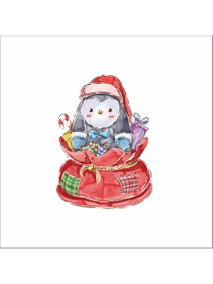 Reysa Tasarım Hediye Penguen Sticker Duvar Sticker 30X20 cm