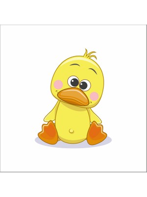 Reysa Tasarım Sevimli Civciv Sticker Duvar Sticker 25X15 cm