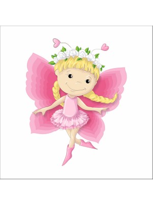 Reysa Tasarım Sevimli Peri Sticker Duvar Sticker 30X25 cm