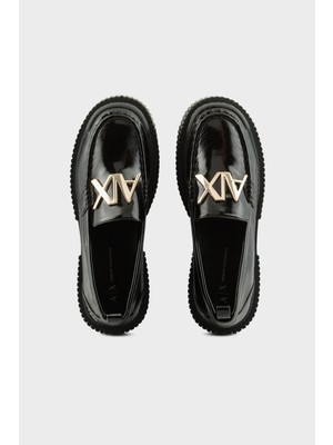 Armani Exchange Logolu Makosen Ayakkabı Bayan Ayakkabı XDA002 XV741 K001