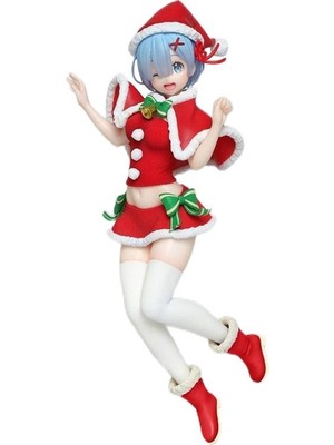 Zigver Anime  Noel Rem Şekil 23CM Pvc Noel Suit Güzel Model Oyuncaklar Bebek Noel Hediyesi