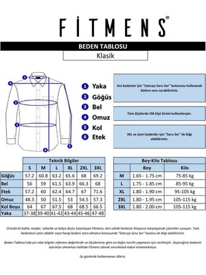 Fitmens Klasik Uzun Kol Kışlık Ekoseli Oduncu Yaka Düğmeli Pamuklu Hediye Kutulu Erkek Gömlek V.kırçıl - Gri