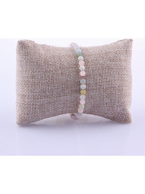 Deniz Doğal Taş Sertifikalı Helidor   ( Taşlar) Doğaltaş Bileklik 3 mm - B813