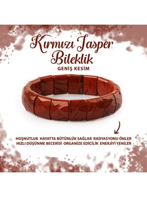 Deniz Doğal Taş Sertifikalı Dragon Jasper Doğal Taş Balık Sırtı Geniş Kesim Bileklik