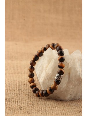 Deniz Doğal Taş Sertifikalı Kaplan Gözü  Orjinal ( Taşlar) Doğaltaş Bileklik