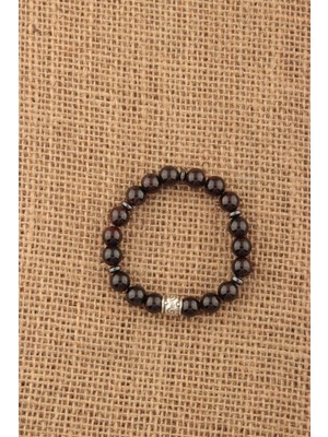 Deniz Doğal Taş Sertifikalı Lal (Granat)   ( Taşlar) Doğaltaş Bileklik