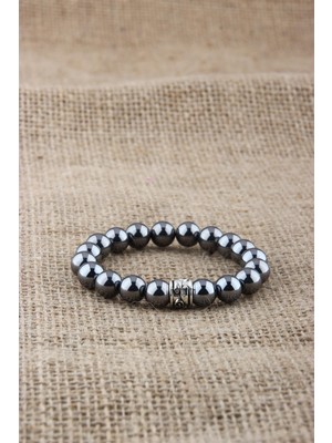 Deniz Doğal Taş Sertifikalı Trehartz   ( Taşlar) Doğaltaş Bileklik 8 mm