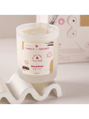 Candle and Friends No.8 Royal Rose Medium Cam Mum 240GR.