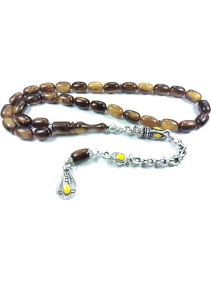 İskeçe Tesbih Mineli Alman Gümüş Püskül Kombinli 0.6 Delim Colorist No 3039