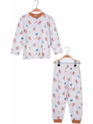 Zeyland Kız Çocuk Kurabiye Desenli Pijama Takımı