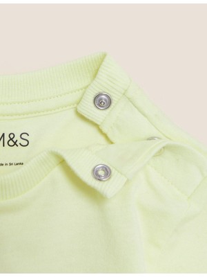 Marks & Spencer Saf Pamuklu Tavşan Desenli T-Shirt