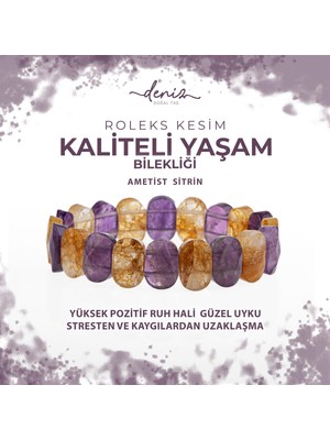 Sertifikalı Kaliteli Yaşam Doğal Taş Geniş Kesim Bileklik