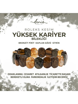 Sertifikalı Yüksek Kariyer Doğal Taş Geniş Kesim Bileklik