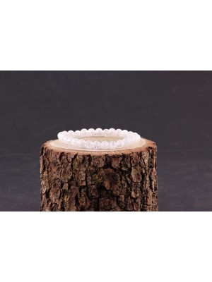 Deniz Doğal Taş Sertifikalı Necef  Orjinal ( Taşlar) Doğaltaş Bileklik 6 mm - B838