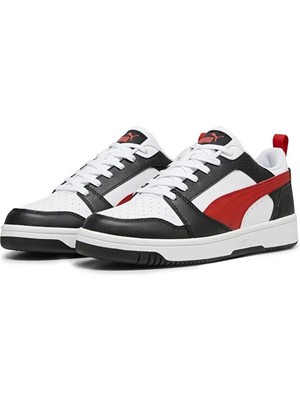 Puma Rebound V6 Low Erkek Sneaker Siyah Beyaz
