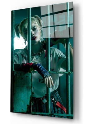 Kırmızı Ayı Joker Cam Tablo