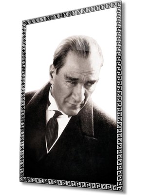 Kırmızı Ayı Atatürk Cam Tablo