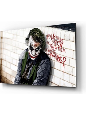 Kırmızı Ayı Joker Cam Tablo