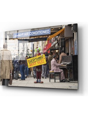 Kırmızı Ayı Joker Cam Tablo