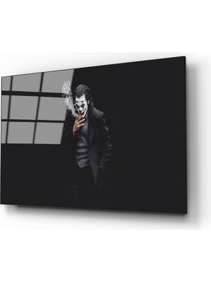 Kırmızı Ayı Joker Cam Tablo