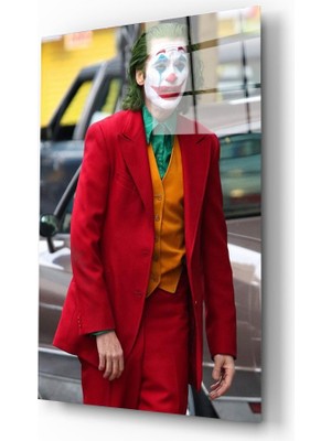 Kırmızı Ayı Joker Cam Tablo