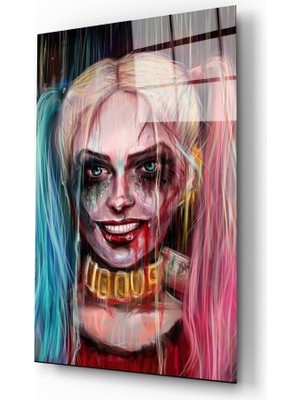 Kırmızı Ayı Joker Cam Tablo