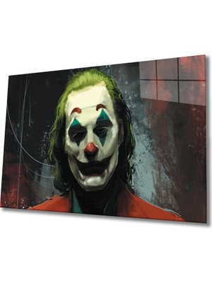 Kırmızı Ayı Joker Cam Tablo