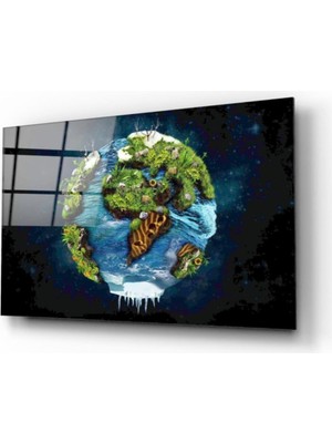Kırmızı Ayı World Cam Tablo