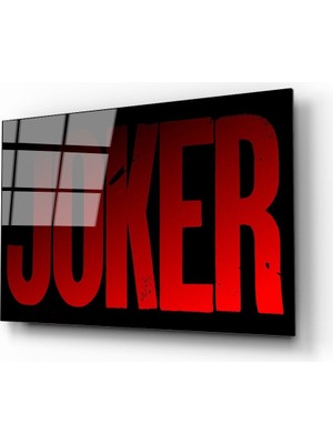 Kırmızı Ayı Joker Cam Tablo