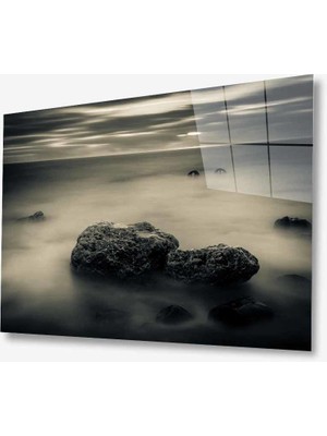 Kırmızı Ayı Doğa Cam Tablo