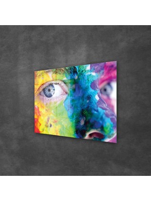 Decovetro Colourful Woman Eye Cam Tablo 70X100 cm