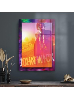 Decovetro Cam Tablo John Wick Film Afiş 50X70 cm