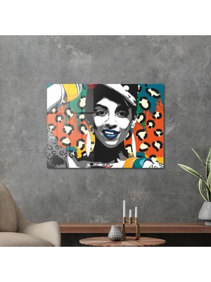 Decovetro New Pop Art African Woman Fun Cam Tablo 30X40 cm