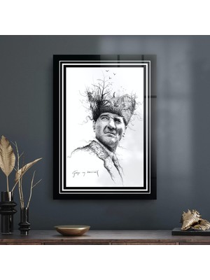 Decovetro Cam Tablo Gazi Mustafa Kemal 50X70 cm