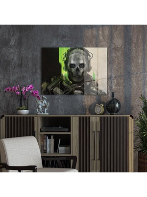 Decovetro Cam Tablo Gamer Room Ghost 50X70 cm