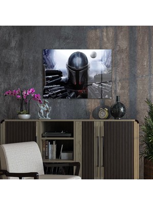 Decovetro Mandalorian Shooting Cam Tablo 50X70 cm