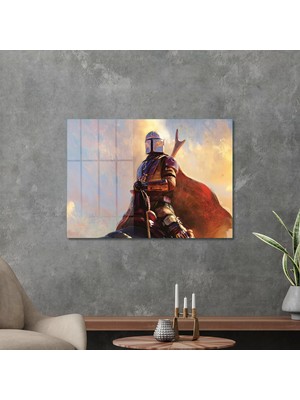 Decovetro Mandalorian Series Cam Tablo 50X70 cm