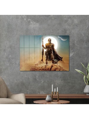 Decovetro Cam Tablo Mandalorian Grogu 50X70 cm