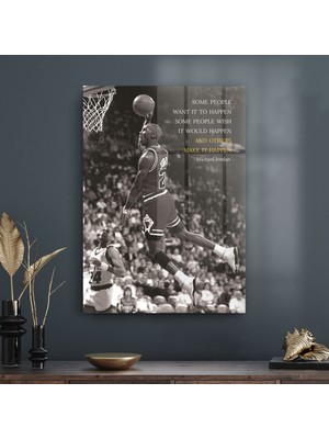 Decovetro Cam Tablo Michael Jordan Motivational 70X100 cm